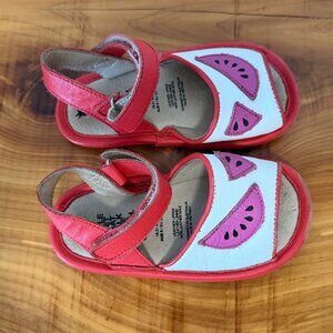 Old Soles Top Bambini Watermelon Leather Toddler Sandals Girl's Size 7 (18-21m)